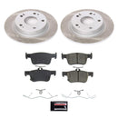 PowerStop Semi-Coated Rotor and Low-Dust Ceramic Brake Pad Kit