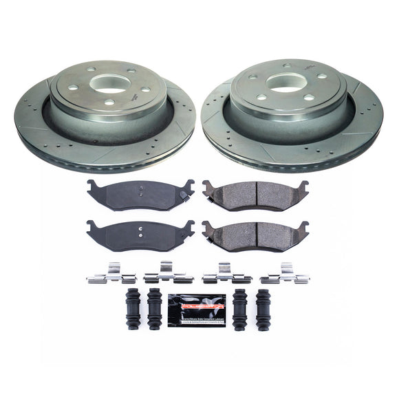 PowerStop Z23 Daily Driver Carbon-Fiber Ceramic Brake Pad and Drilled & Slotted