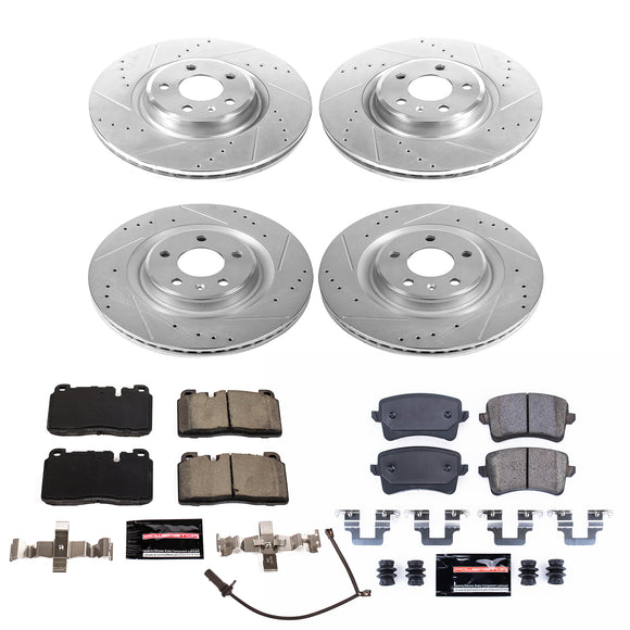 PowerStop Z23 Daily Driver Carbon-Fiber Ceramic Brake Pad and Drilled & Slotted