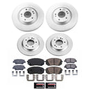 PowerStop Genuine Geomet Coated Rotor and Low-Dust Ceramic Brake Pad Kit