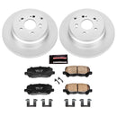 PowerStop Genuine Geomet Coated Rotor and Low-Dust Ceramic Brake Pad Kit
