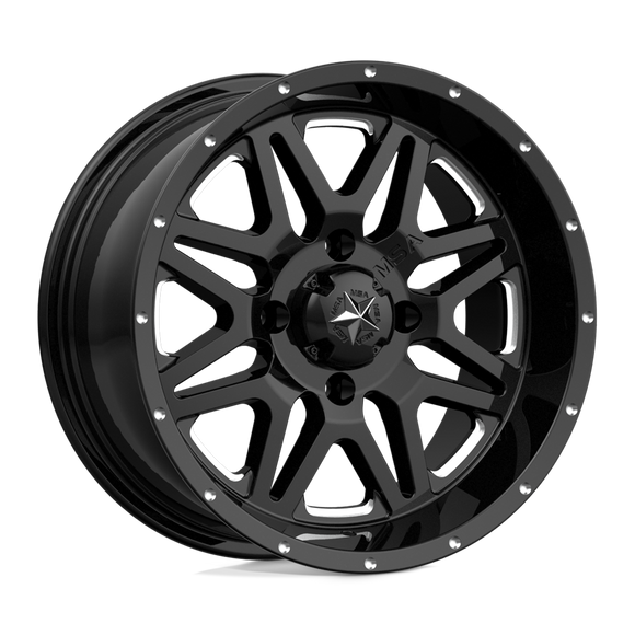 16X7 MSA OFFROAD Vibe Black Wheel/Rim 4X137 ET0 4-137 16-7 M26-06737M