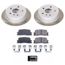PowerStop Semi-Coated Rotor and Low-Dust Ceramic Brake Pad Kit