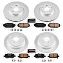 PowerStop Genuine Geomet Coated Rotor and Low-Dust Ceramic Brake Pad Kit