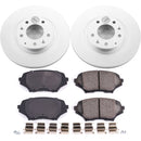 PowerStop Genuine Geomet Coated Rotor and Low-Dust Ceramic Brake Pad Kit