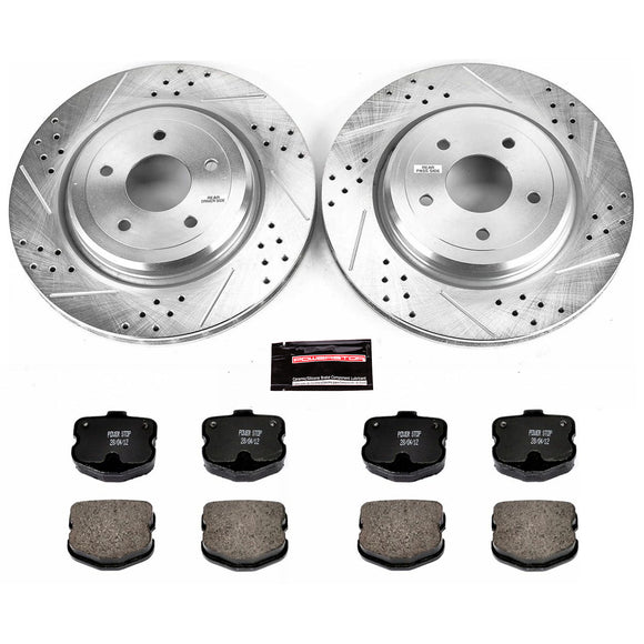 PowerStop Z23 Daily Driver Carbon-Fiber Ceramic Brake Pad and Drilled & Slotted