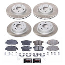 PowerStop Semi-Coated Rotor and Low-Dust Ceramic Brake Pad Kit