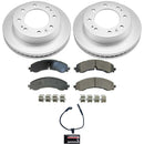 PowerStop Genuine Geomet Coated Rotor and Low-Dust Ceramic Brake Pad Kit