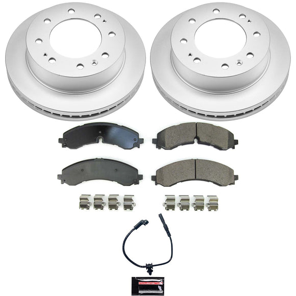 PowerStop Genuine Geomet Coated Rotor and Low-Dust Ceramic Brake Pad Kit
