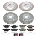PowerStop Semi-Coated Rotor and Low-Dust Ceramic Brake Pad Kit