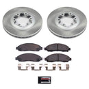 PowerStop Semi-Coated Rotor and Low-Dust Ceramic Brake Pad Kit