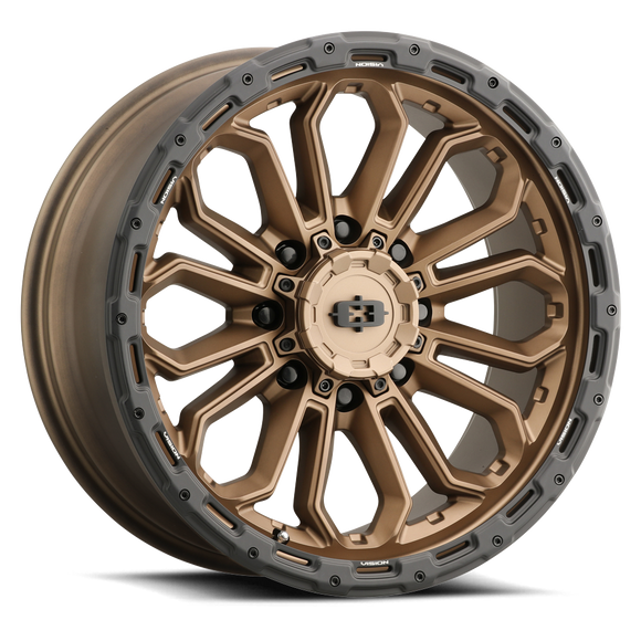 17x9 Vision 405 Korupt Satin Bronze Wheel 8x170 ET12 CB125.2