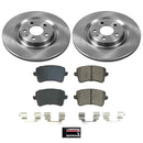 PowerStop OE Stock Replacement Low-Dust Ceramic Brake Pad and Rotor Kit