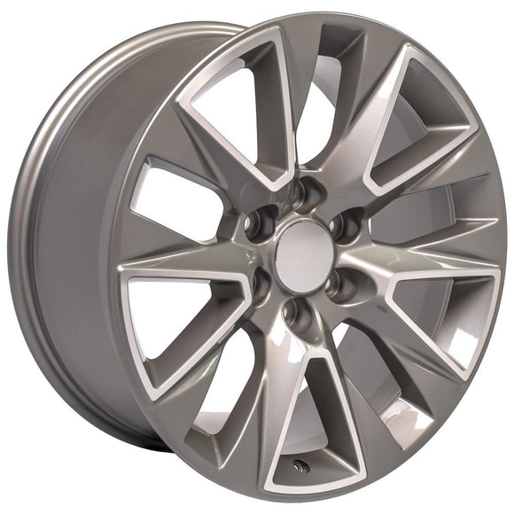 20" Replica Wheel CV26 Fits Chevrolet Silverado LTZ Rim 20x9 Machined Wheel