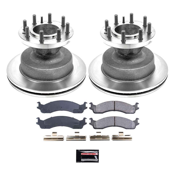 PowerStop OE Stock Replacement Low-Dust Ceramic Brake Pad and Rotor Kit