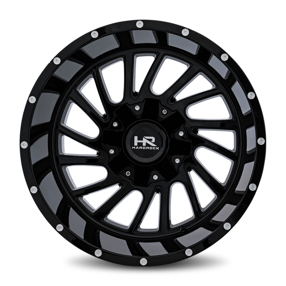 20x12 Hardrock Overdrive Gloss Black 8x165.1 ET-51 wheel/rim