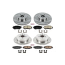 PowerStop OE Stock Replacement Low-Dust Ceramic Brake Pad and Rotor Kit
