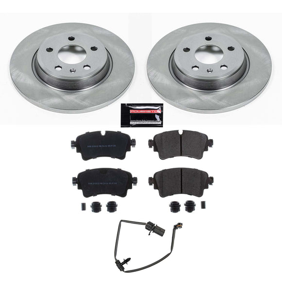 PowerStop OE Stock Replacement Low-Dust Ceramic Brake Pad and Rotor Kit