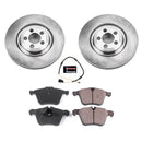 PowerStop OE Stock Replacement Low-Dust Ceramic Brake Pad and Rotor Kit
