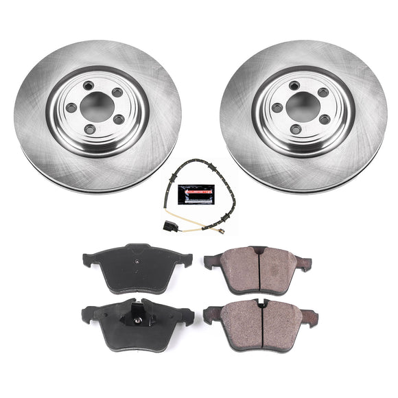 PowerStop OE Stock Replacement Low-Dust Ceramic Brake Pad and Rotor Kit