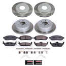 PowerStop Semi-Coated Rotor and Low-Dust Ceramic Brake Pad Kit