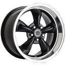 16x7 American Racing Torq Thrust M Black Wheel/Rim 5X114.3 16-7 5-114.3-4