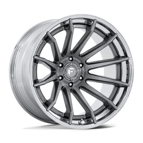 20x10 Fuel Off-Road FC403 Burn Platinum With Chrome Lip 5x127 ET-18 CB71.5 Wheel