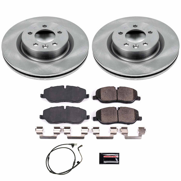 PowerStop OE Stock Replacement Low-Dust Ceramic Brake Pad and Rotor Kit