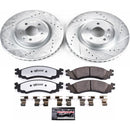 PowerStop Z36 Carbon-Fiber Ceramic Brake Pad with Drilled and Slotted Rotor Kit