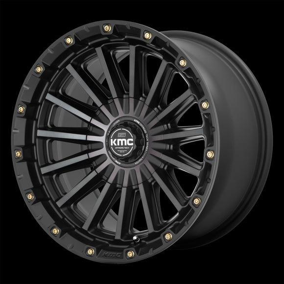 20X9 KMC KM102 SIGNAL S-BLK GTCC 5X127/5X139.7 ET0 wheel/rim