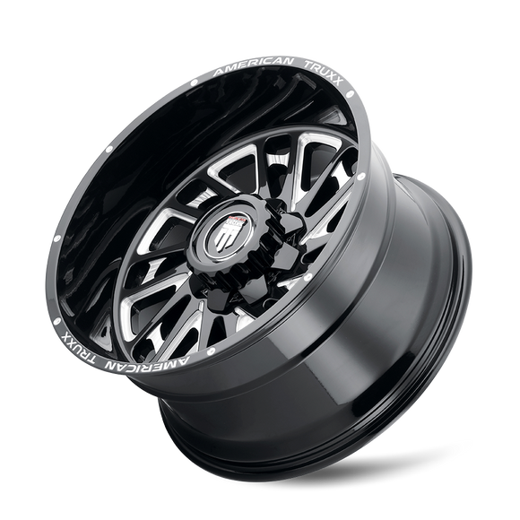 20x10 American Truxx Blade Black/Milled 8x170 ET-24 wheel/rim