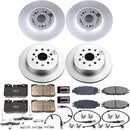 PowerStop Genuine Geomet Coated Rotor and Low-Dust Ceramic Brake Pad Kit