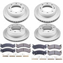 PowerStop Genuine Geomet Coated Rotor and Low-Dust Ceramic Brake Pad Kit