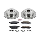 PowerStop OE Stock Replacement Low-Dust Ceramic Brake Pad and Rotor Kit