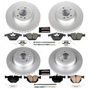 PowerStop Genuine Geomet Coated Rotor and Carbon-Fiber Ceramic Brake Pad Kit