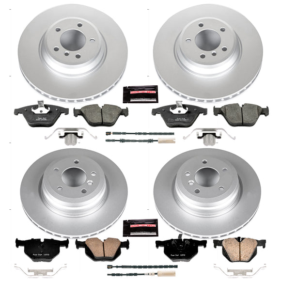 PowerStop Genuine Geomet Coated Rotor and Carbon-Fiber Ceramic Brake Pad Kit