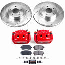 PowerStop Z23 Daily Driver Carbon-Fiber Ceramic Pads Drilled & Slotted Rotor & C