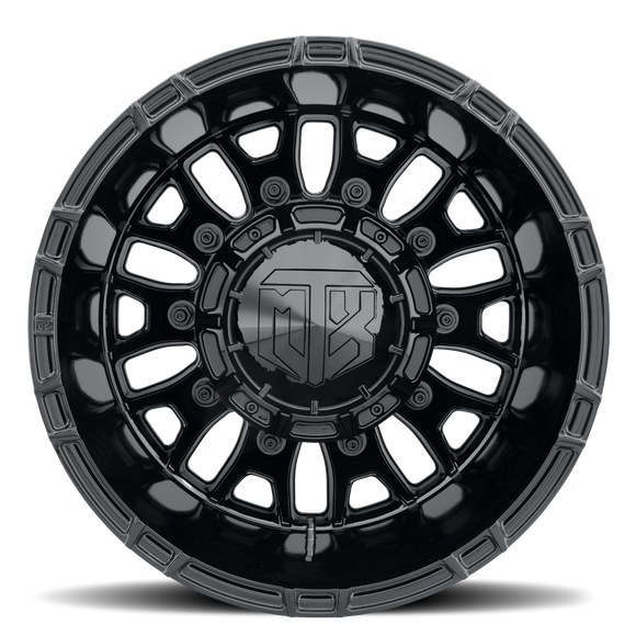 22x8.25 MTX Banshee Gloss Black 10x225 ET-185 CB170.13 Wheel