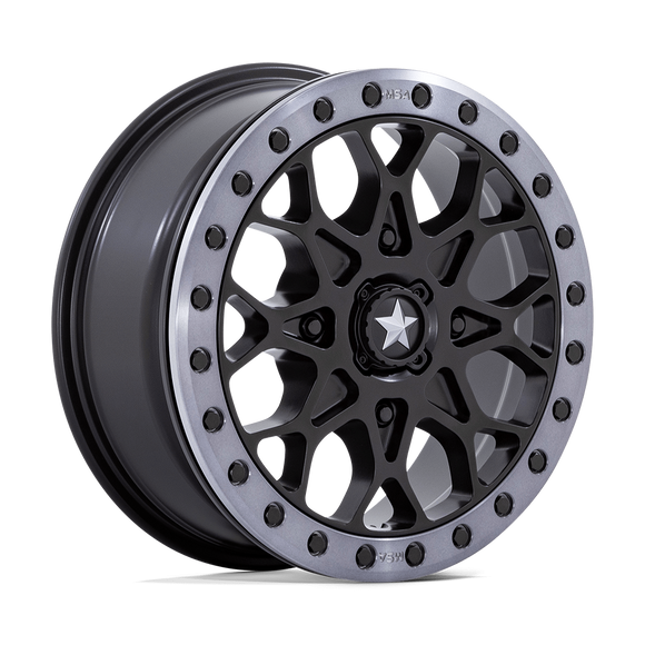 15X6 Msa Offroad Wheels M48 Portal Beadlock Black 4X137 ET38 Wheel Rim