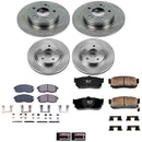 PowerStop OE Stock Replacement Low-Dust Ceramic Brake Pad and Rotor Kit