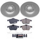 PowerStop Genuine Geomet Coated Rotor and Carbon-Fiber Ceramic Brake Pad Kit