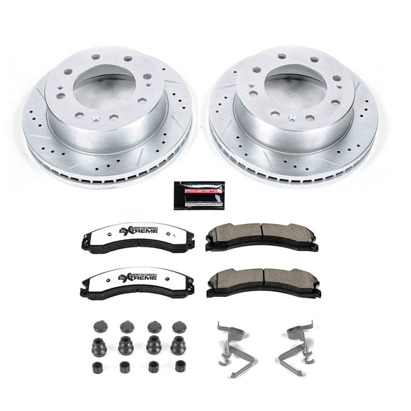 PowerStop Z36 Carbon-Fiber Ceramic Brake Pad with Drilled and Slotted Rotor Kit