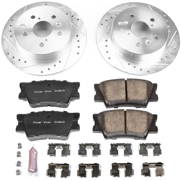 PowerStop Z23 Daily Driver Carbon-Fiber Ceramic Brake Pad and Drilled & Slotted