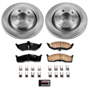 PowerStop OE Stock Replacement Low-Dust Ceramic Brake Pad and Rotor Kit