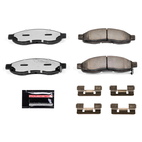 PowerStop Z36 Truck And Tow Carbon-Fiber Ceramic Brake Pads With Hardware