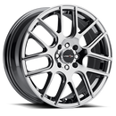 17x7.5 Vision 426H Cross Chrome 5x108 5x114.3 5x4.25 5x4.5 ET38 Wheel Rim
