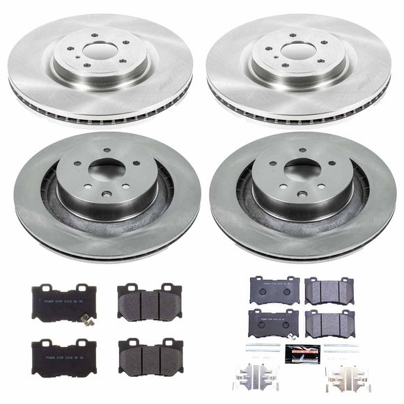 PowerStop Track Day Spec High-Performance Brake Pad and Rotor Kit