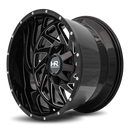 20x12 Hardrock Crusher Gloss Black Milled 8x165.1 ET-44 wheel/rim