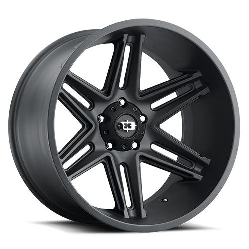 20x12 Vision 363 Razor Satin Black Wheel 6x139.7 ET-51 CB106.2