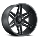 20x12 Vision 363 Razor Satin Black Wheel 6x139.7 ET-51 CB106.2